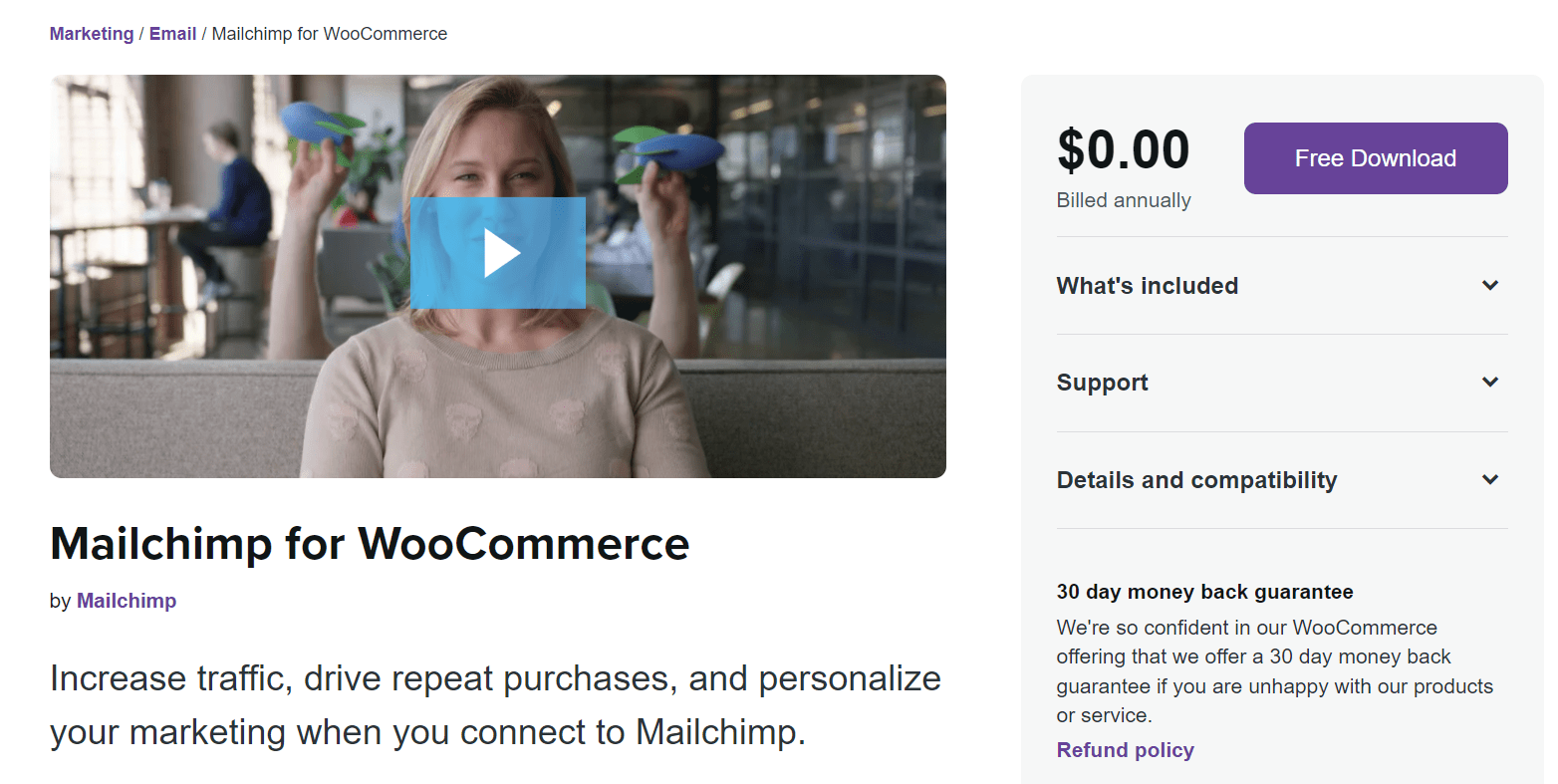 mailchimp for woocommerce