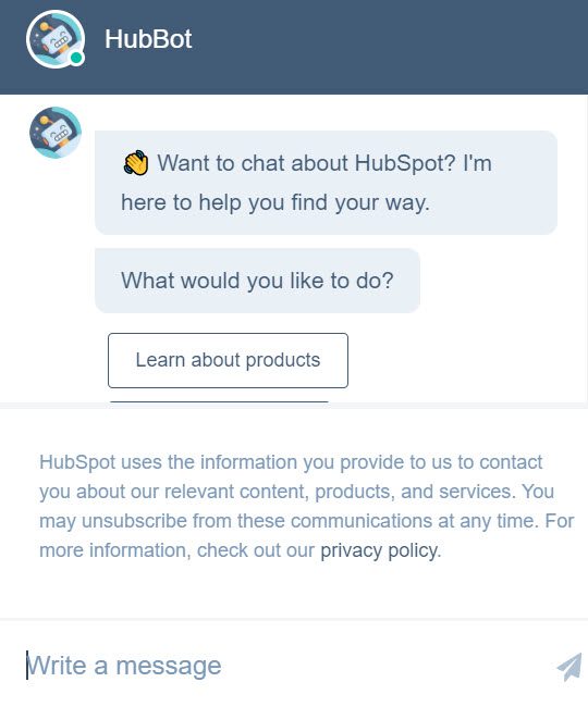 hubspot live chat