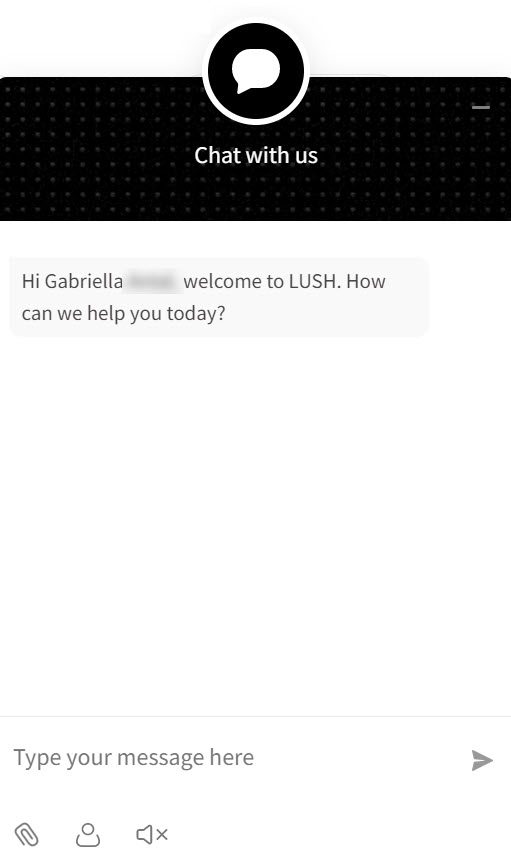 lush live chat