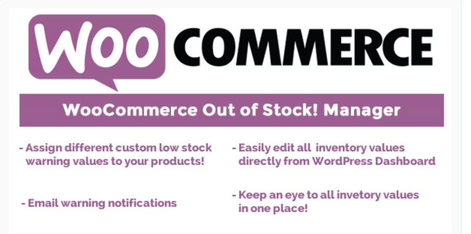 woocommerce out of stock manager plugin