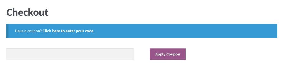 apply coupon code - woocommerce store credit
