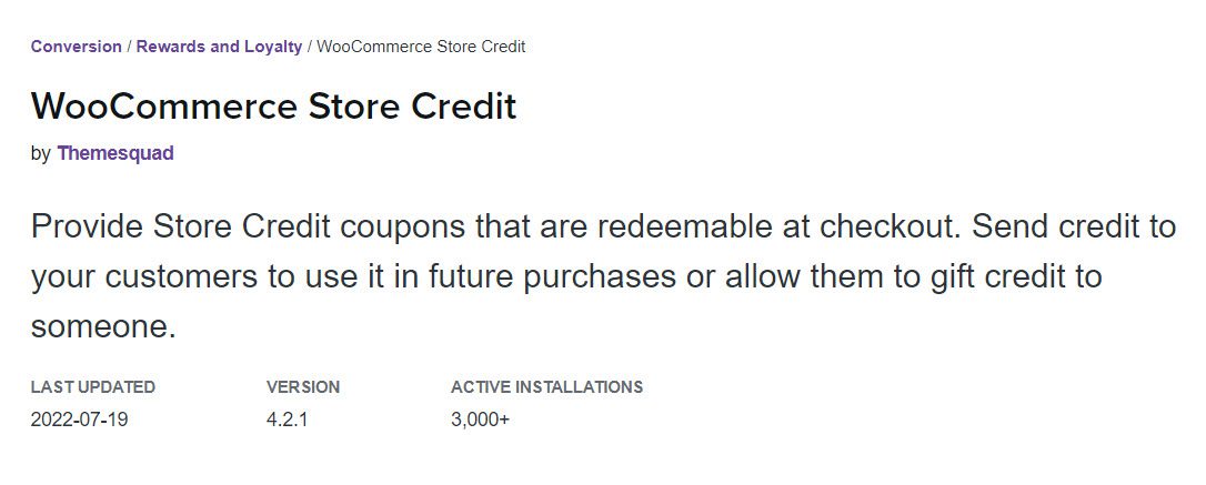 woocommerce store credit 