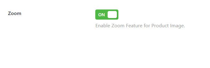 enable zoom feature for product image