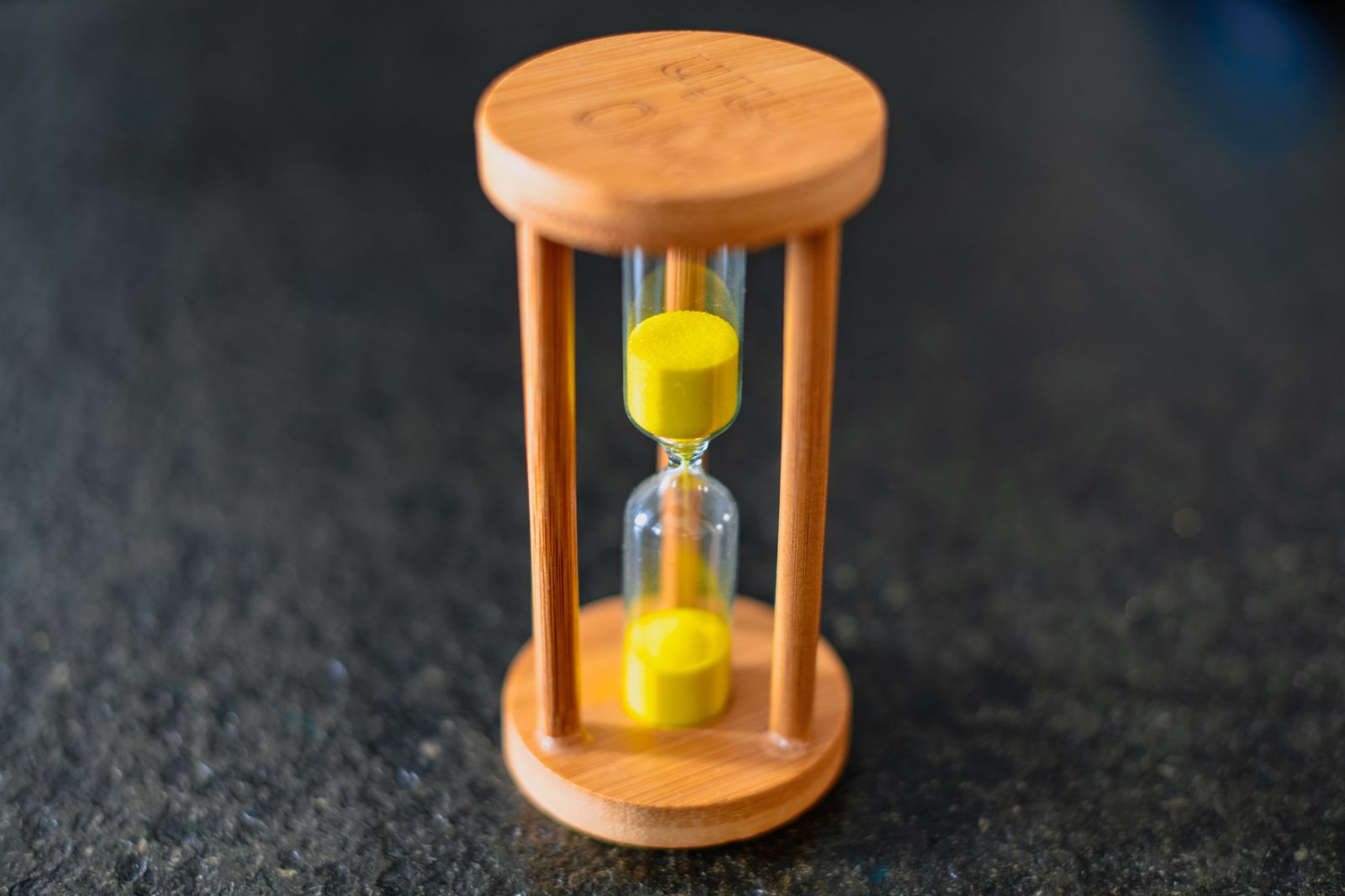 Close up of hourglass